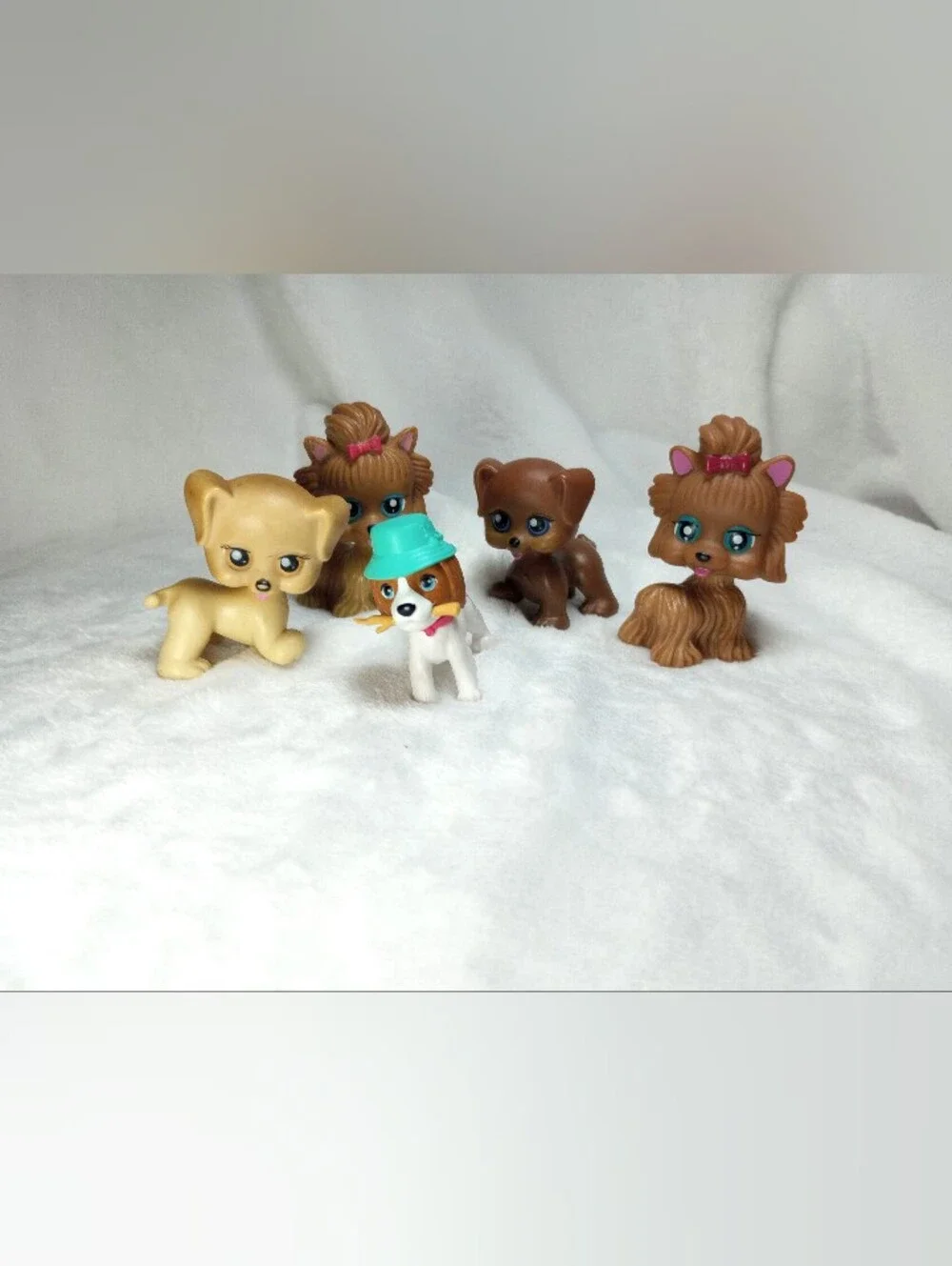 My Pet Pals Chic Boutique Barbie Beagle W/ Hat Dog Lot Yorkie Tan Brown Animals